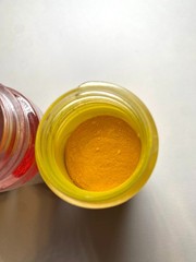 Set of three Gamblin Artist Pigments Ultramarine Blue, Cadmium Red and Yellow