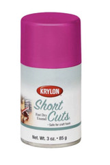 Krylon Short Cuts Fast Dry Enamel Gloss Spray Paint, Hot Pink, 3 Oz.