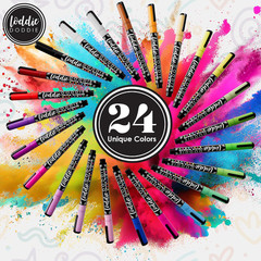 Loddie Doddie Liquid Chalk Markers – 24 Pack, 1mm Tip, Multicolor – Chalk Paint