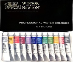 Winsor & Newton Professional Watercolor 12 colors set 5ml 18809812 F/S w/Track#