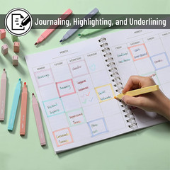 Mr. Pen- Aesthetic Cute Pastel Highlighters Set, 8 Pcs, Chisel Tip, Candy Colors