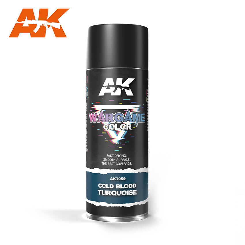 WARGAME Color Cold Blood Turquoise Spray 400ml Ak-1059 AK INTERACTIVE