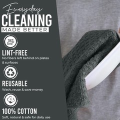 DAN RIVER Premium Kitchen Towels – [Pack of 12] 100% Cotton (16x 26 Inches) -…