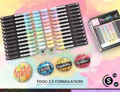 TOOLI-ART Special Colors Acrylic Paint Markers Pens for Rock Painting & Multi-Su
