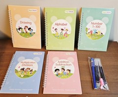 Magic Groove Practice Copybook Set (5 Books & Pens) | Children Early Education