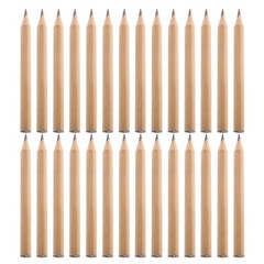 200pcs Small Pencil: 3.38” Wood Sketching Drafting Short Hb Pencil For Writing