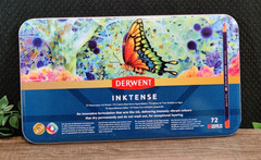 NEW Sealed Derwent Inktense 72 water soluble ink pencil tin set -Made in Britain