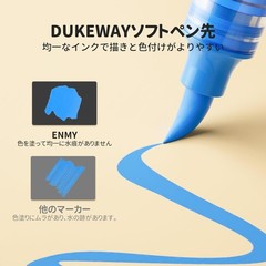 ENMY 80-Color Set of Direct-Fill Acrylic Markers, Water-Based, Brush Pens New FS