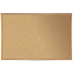Pemberly Row 18.0″ x 24.0″Wood Frame Natural Cork Bulletin Board