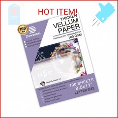 Translucent Vellum Paper, Dowsabel 68LBS 8.5 x 11 inches Printable Vellums for C