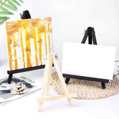 Wooden Easel Painting 20cm 24cm 30cm 40cm 50cm Height Folding Desktop Display