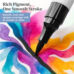 Loddie Doddie Acrylic Markers, 48 Unique Colors, DoubleEnded Multi Surface Ar…