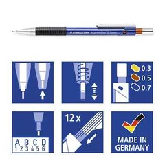 Staedtler 775 Mars Micro Mechanical Pencils – 0.3/0.5/0.7 – Pack of 3