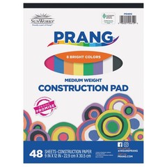 Prang (Formerly SunWorks) Medium Weight 9″ x 12″, Assorted Colors