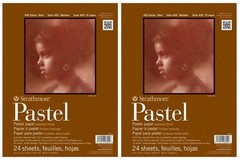 2 PCS 400 Series Pastel Pad Assorted Colors 9×12 Inch Glue Bound 24 Sheets