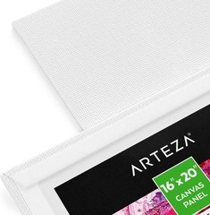Canvas Boards 16 x 20 Inches Pack of 14 White Blank ARTEZA Painting Panels