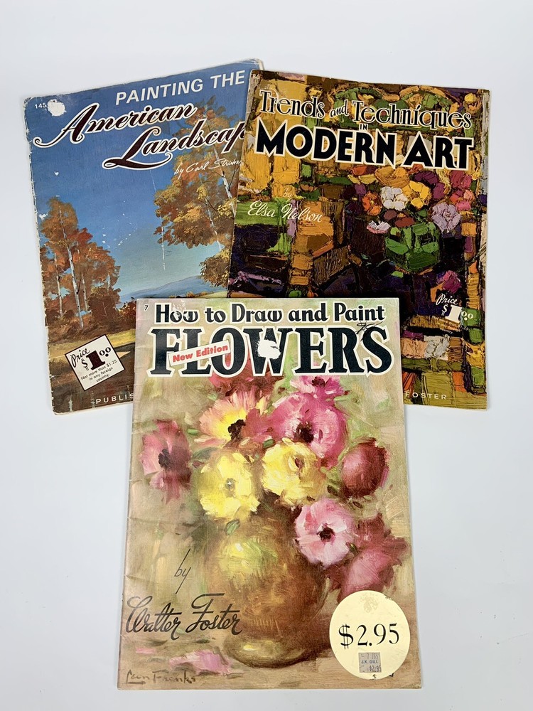 Foster Publication How To Painting Books Lot: Modern Art, Landscape, Flowers