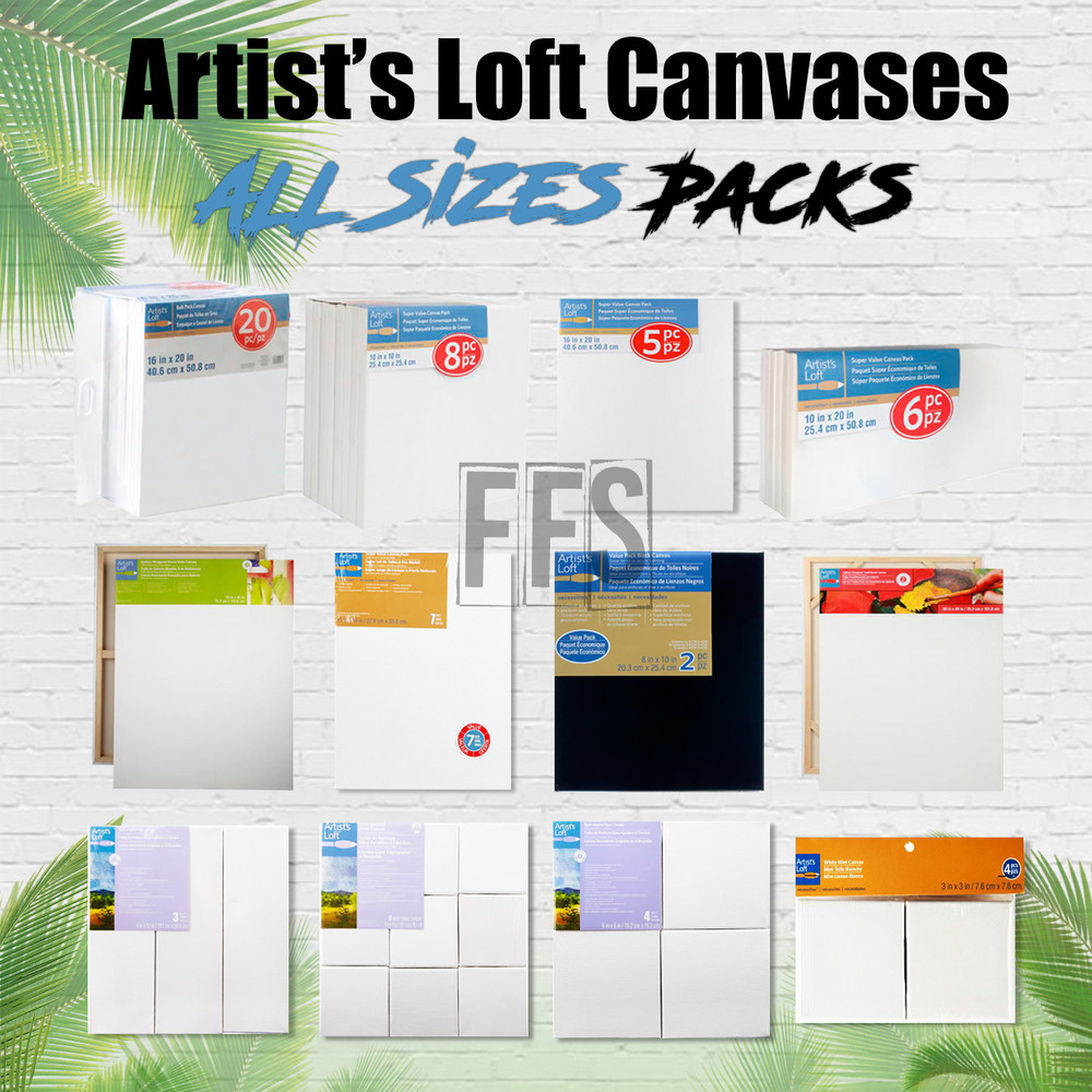 Artists Loft Stretched Canvas Set Art Oil Acrylic Painting ALL PACKS / SIZES lot