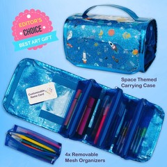 Creative Art Coloring Set (Outer Space), Includes Travel Bag, Assorted Washab…