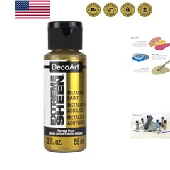 2 Ounce, Vintage Brass Extreme Sheen Paint, 2 Fl Oz Pack of 1