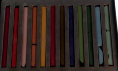 USED Art Supplies Bundle Prismacolor Nupastel 24 Firm Sticks & 24 Watercolor Tin
