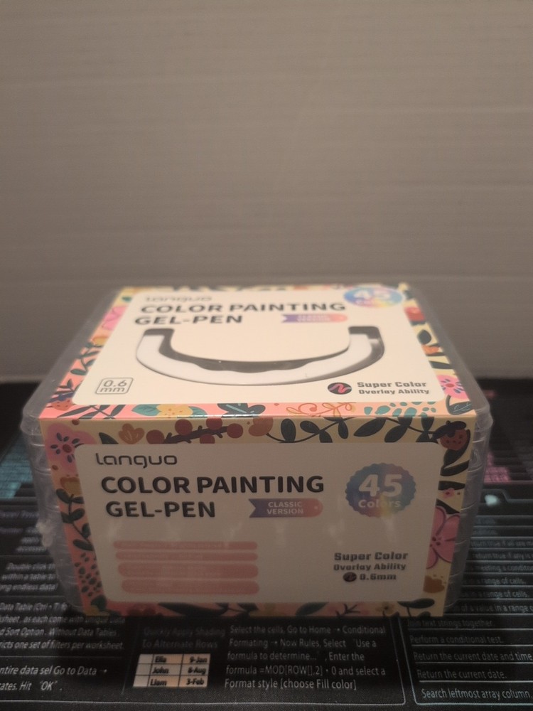 Gel Pens For Coloring 45 Pack Colored Pens for Black Paper & White Paper 0.6MM