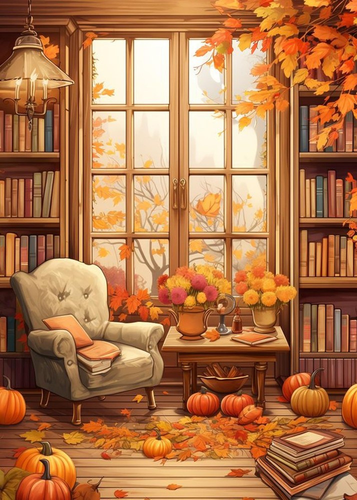 Fall Leaf Diamond Art Kits for Adults,5D DIY Autumn Pumpkin Diamond Dots for Adu