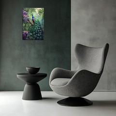Peacock Wall Art Elegant Peacock Pictures Canvas Print Watercolor Abstract An…