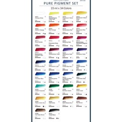 MIJELLO MISSION Gold Class Pure Pigment Set 15ml X 34 colors MWC-1534P