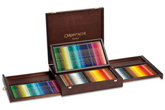Caran d’Ache Pablo & Supracolour 160 Colour Pencils Set Artist Wooden Box Gift