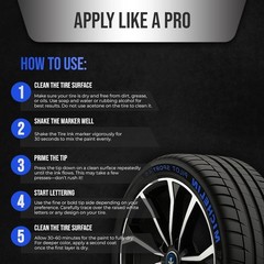 Permanent Paint Marker for Car Wheels – Blue Ink