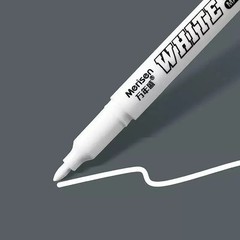 10x White Waterproof Permanent Paint Marker Pens for Metal Wood Fabric**