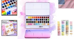 MeiLiang Watercolor Paint Set, 36 Standard Colors