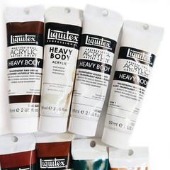 Lot of 8 Liquitex Mixed Type Heavy Body Acrylic Paint 2fl oz /59ml Tubes