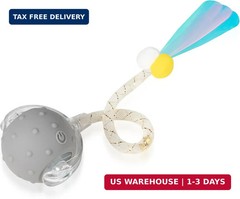 Interactive Cat Toys Ball for Indoor Cats, Automatic Moving Ball Toy with Elasti