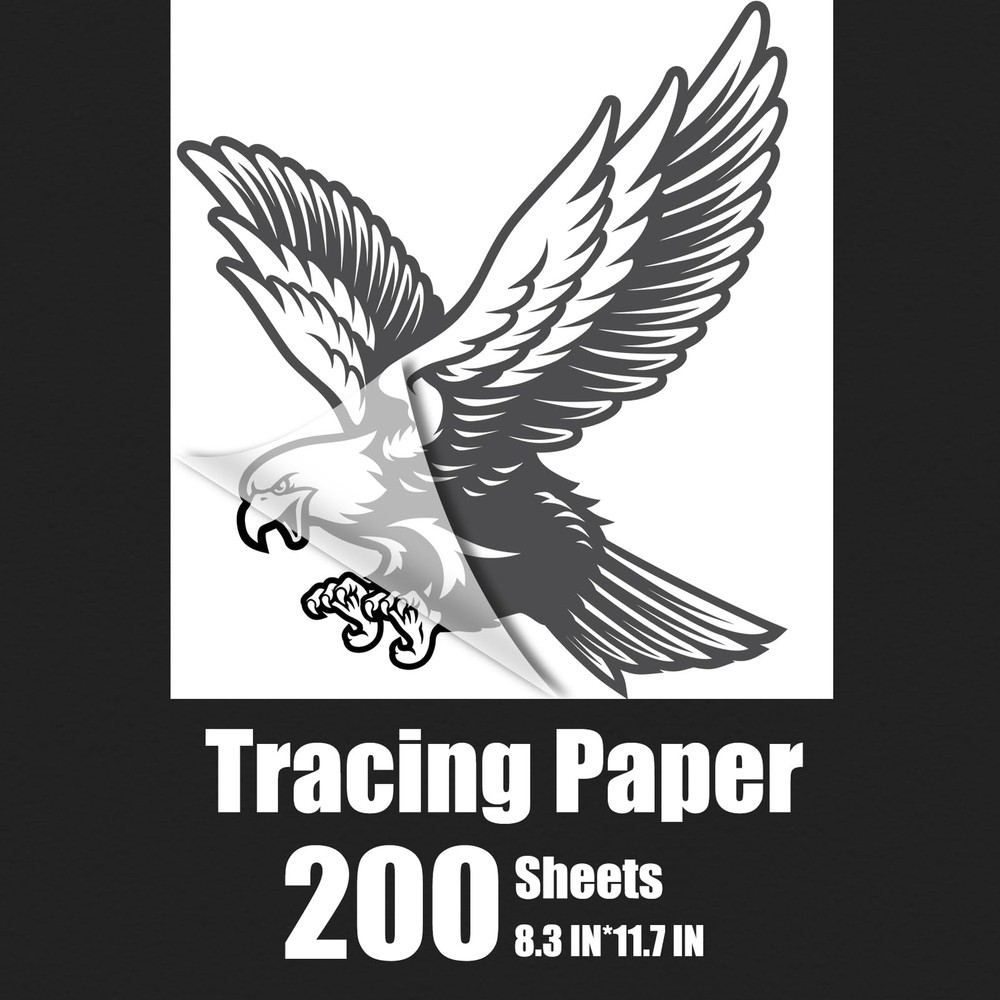 200 PCS A4 Tracing Paper 8.5×11.5 Inch White Translucent for Art Sketching