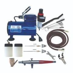 VL-100D Paasche Airbrush System: VL-3AS Set, D500SR Compressor & Cleaning Kit