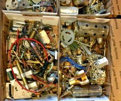 Steampunk Parts Lot for Artist- 2 pounds of mixed material smalls #NJ40