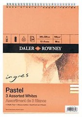 Daler Rowney Ingres Pastel Pad – White Shades 9″ x 6″