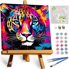 Framed Paint by Numbers Kit for Adults & Kids Ages 812, 12x12Inch Colorful Le…