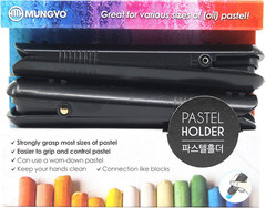 Mungyo Soft Oil Pastels Holder, Chalk Holder 2Pcs, Great for Various Size of Pas