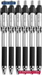 Mr. Pen- Retractable Bible Journaling Pens, 6 Pack, Black Ink, 0.7 mm Fine Tip,