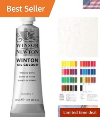Titanium White Oil Color by Winton, 1.25 Fl Oz Tube – Excellent Lightfastness