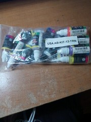 U.S. Art Supply USA AB-KIT-12 Airbrush Paint Set with Cleaner & Thinner – 12…