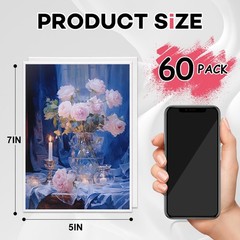 5×7 Small Canvases for Painting, 60 Pack Mini Canvas Boards for Painting Canv…
