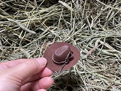 CalCastle Craft 12pcs Mini Cowboy Hat Western Wedding Favors Decoration 2″ Brown