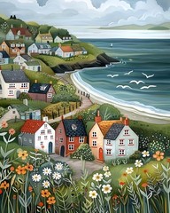 Peaceful Island Paint by Numbers Kit for Adults Beginners DIY Canvas Art