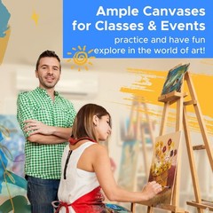 YOURSORTER Canvas Boards for Painting 64 Pack Bulk, 5×7 Inch Small Painting