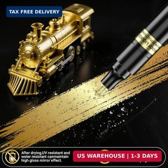 3Pcs Gold Liquid Mirror Chrome Markers, Permanent Reflective Metallic Gold Paint