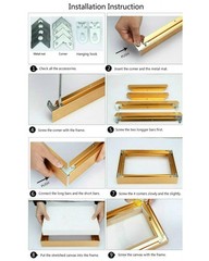 DIY Metal Floating Frame for 12X16″ Canvas Painting Art ,4/5″(2.1cm) Depth, F…